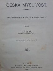 kniha Česká myslivost pro myslivce a přátele myslivosti, Jaroslav Burian 1896