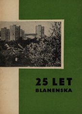 kniha 25 let Blanenska [jubilejní sborníček], ONV 1970