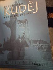 kniha KUDEJ Časopis pro kulturní dějiny, Scriptorium 2002