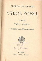 kniha Výbor poesií, J. Otto 1909