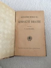 kniha Korsičtí bratři, J. Otto 