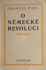 kniha O německé revoluci, Jan Laichter 1933