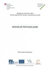 kniha Sociální psychologie, Mendelova univerzita v Brně 2013