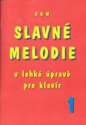 kniha Slavné melodie pro klavír v lehké úpravě 1., G & W 2008