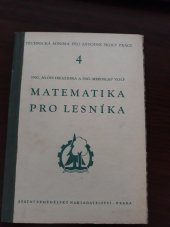 kniha Matematika pro lesníka, SZN 1955