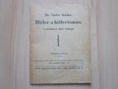kniha Hitler a hitlerismus, s.n. 1932