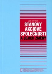 kniha Stanovy akciové společnosti a jejich změny, Linde 2006