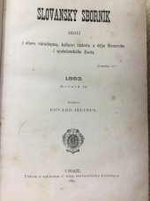 kniha Slovanský sborník statí z oboru národopisu, kulturní historie a dějin literárního a společenského života, J. Otto 1881