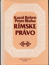 kniha Rímske právo, Obzor 1991