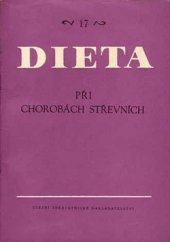 kniha Dieta při chorobách střevních, SZdN 1961