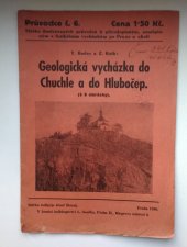 kniha Geologická vycházka do Chuchle a do Hlubočep, Josef Štorek 1936