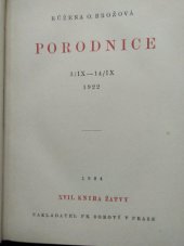 kniha Porodnice 3.9.-14.9.1922, Fr. Borový 1924