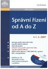 kniha Správní řízení od A do Z k 1.5.2007, Anag 2007