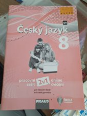 kniha Český jazyk 8 Pracovní sešit 2v1 online cvičení , Fraus 2019