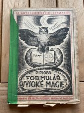 kniha Formulář vysoké magie, Zmatlík a Palička 1920