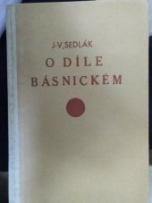 kniha O díle básnickém jeho podstata a výklad, L. Janů 1935