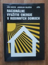 kniha Racionálne využitie energie v rodinných domoch, Alfa 1989