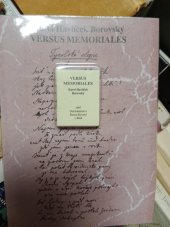 kniha Versus memoriales, Šimon Ryšavý 1997