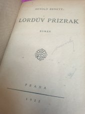 kniha Lordův přízrak román, Antonín Svěcený 1922