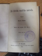 kniha Ze života malého národa, Nákladem spolku pro vydávání laciných knih českých 1874