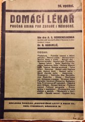 kniha Domácí lékař poučná kniha pro zdravé i nemocné, Časopis Hospodyňské Listy 1929