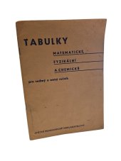 kniha Matematické, fyzikální a chemické tabulky pro sedmý a osmý ročník, SPN 1961