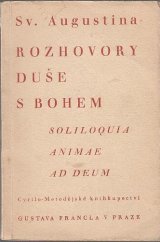 kniha Rozhovory duše s Bohem = Soliloquia animae ad Deum, Cyrilo-Metodějské knihkupectví Gustav Francl 1935