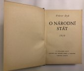 kniha O národní stát. [Sv. V], - 1928, Spolek pro zřízení desky a pomníku Viktoru Dykovi 1937