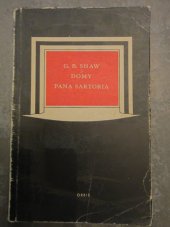 kniha Domy pana Sartoria Komedie o 3 dějstvích, Orbis 1953