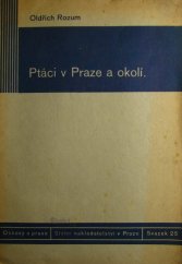 kniha Ptáci v Praze a okolí (pozorování za léta 1913-1934), Státní nakladatelství 1935