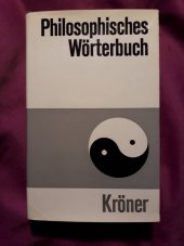 kniha Philosophisches Wörterbuch, Alfred Kröner Verlag 1965