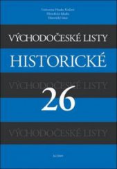 kniha Východočeské listy historické., Historický ústav Filozofické fakulty Univerzity Hradec Králové 2009