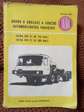 kniha Návod k obsluze a údržbě automobilových podvozků 815,   1984