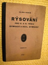 kniha Rýsování pro III. a IV. tř. gymnasií a reál. gymnasií, Jednota českoslov. matematiků a fysiků 1934