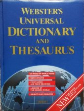 kniha Webster's Universal Dictionary and Thesaurus, Tormont 1993
