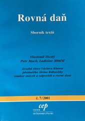 kniha Rovná daň sborník textů, CEP - Centrum pro ekonomiku a politiku 2001