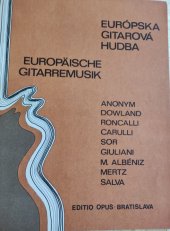 kniha Európska gitarová hudba, Editio OPUS Bratislava 1974