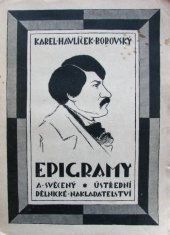 kniha Epigramy 1845, Česká grafická Unie 1920