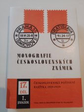 kniha Monografie československých známek. Díl 17, sv. 1., - Československá poštovní razítka 1919-1939, Nadas 1988