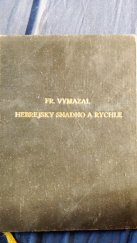 kniha Hebrejsky snadno a rychle, František Bačkovský 1897