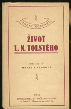 kniha Život L.N. Tolstého, B. Kočí 1922