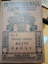 kniha Různé prósy, Alois Hynek 1910