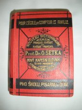 kniha Nový kapesní slovník jazyka francouzského a českého s udanou výslovností = První část: Francouzsko-česká. Nouveau Dictionnaire de langues Française et tschèque indiquant la prononciation., J. Lorenz 1941