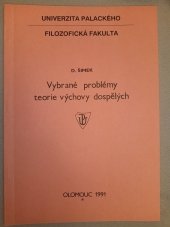 kniha Vybrané problémy teorie výchovy dospělých, Univerzita Palackého 1991