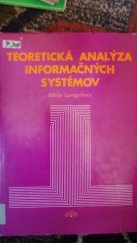 kniha Teoretická analýza informačných systémov, Vydavateľstvo technickej a ekonomickej literatúry 1973