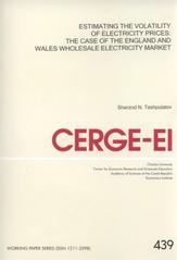 kniha Estimating the volatility of electricity prices: the case of the England and Wales wholesale electricity market, CERGE-EI 2011