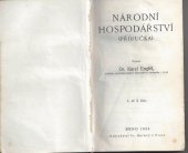 kniha Národní hospodářství (příručka), Fr. Borový 1924