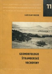 kniha Geomorfologie Štramberské vrchoviny, Pedagogická fakulta 1969