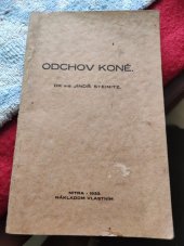 kniha Odchov koně , s.n. 1933