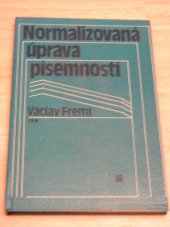 kniha Normalizovaná úprava písemností, SPN 1981